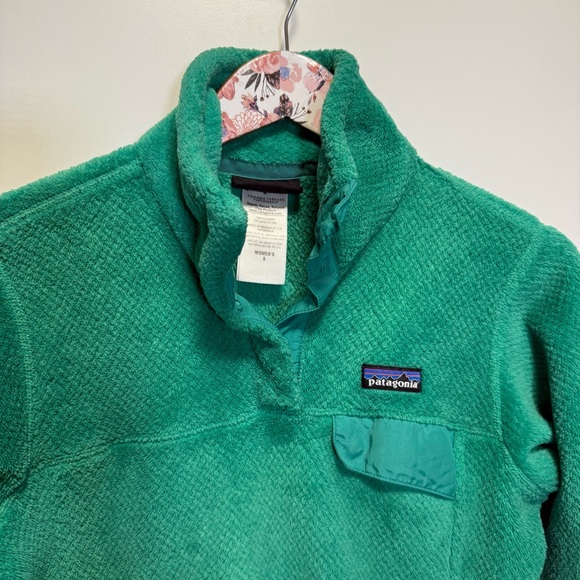 PATAGONIA Re-tool Snap T Pullover Sweater Nettle Green Emerald Women’s S Small - Picture 2 of 7